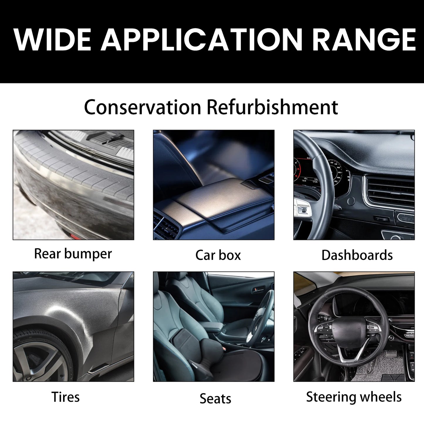 Auto Innenraum Auffrischungsspray 100ml - Sitze & Armaturenbrett Reinigung